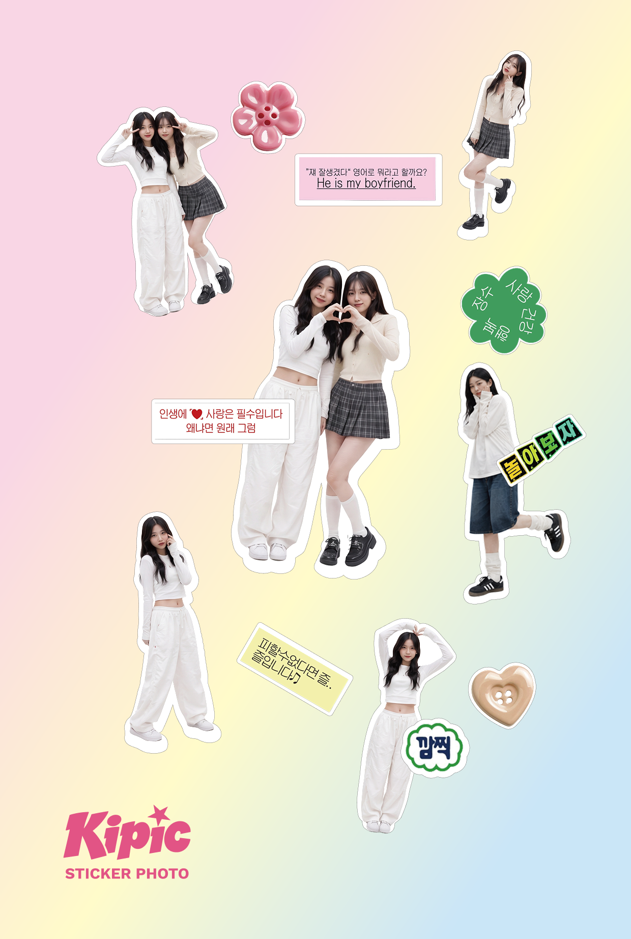 인물스티커 - 전신